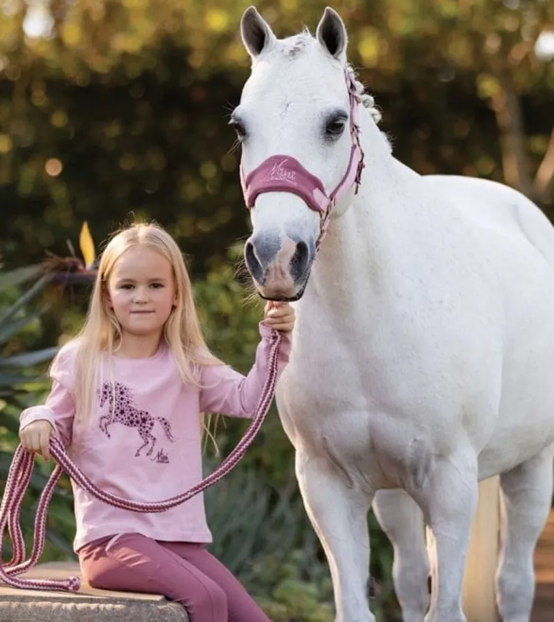 LeMieux Mini Vogue Headcollar and Leadrope Pink Quartz